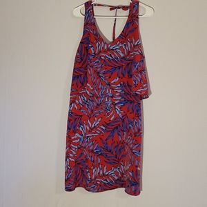 Red & Blue Tropical Print Roz & Ali Dress